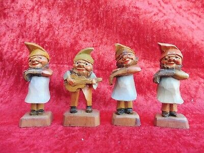 Legno Intagliato Adige 4 Bella Alto Adige Piccolo Figure di Legno 