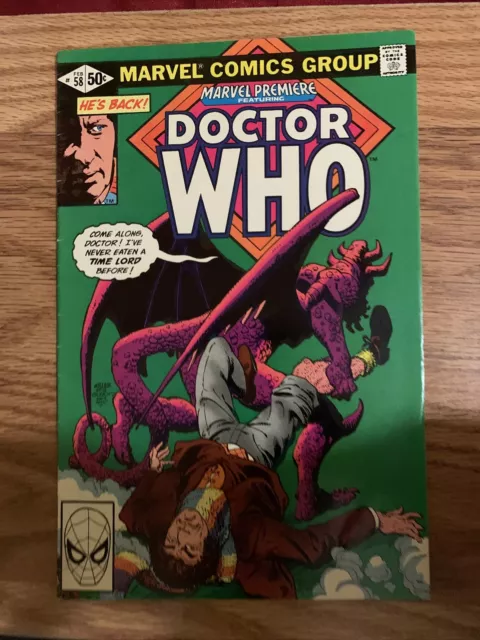 Doctor Who, Marvel Premiere Featuring #58 1981