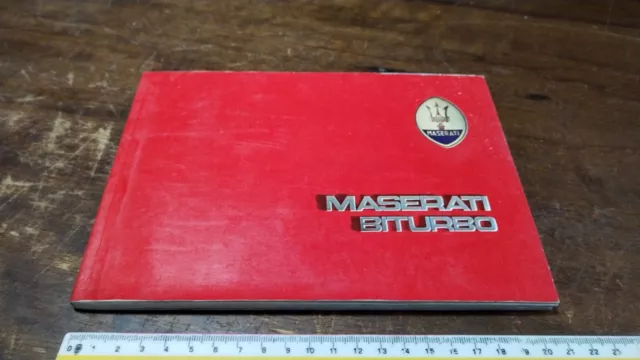 LIBRO:Maserati Biturbo anni 1986-90  Libretto Uso e manutenzione -  In lingua it