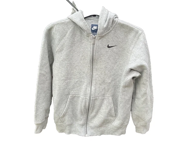 "Felpa con cappuccio Nike cerniera completa - età 13-15 anni XL - grigio - P2P 20""