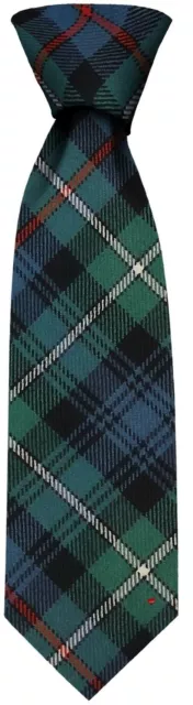 Clan Tie MacKenzie Ancient Tartan Pure Wool Scottish Handmade Necktie