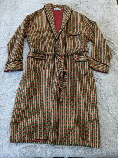 Vintage Tony E Stephan Damascus Brocade Men's Robe/Smoking Jacket O/S