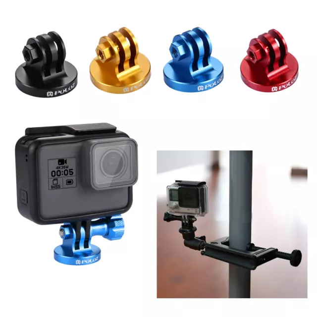 PULUZ CNC Camcorder Aluminum Tripod Mount Adapter For GoPro HERO 9 8 7 6 5 4 3 2