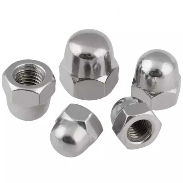 M6 M8 M10 M16 Left Thread Hex Domed Acorn Nuts Cap Nuts A2 304 Stainless Steel