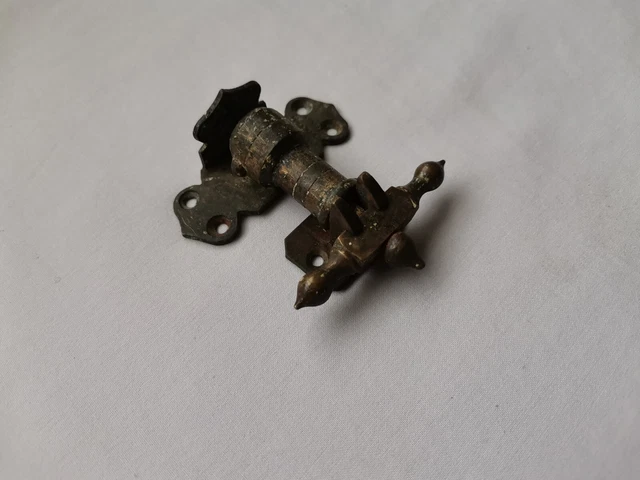 Very Rare Reclaimed Antique Brass Window Latch - Fitch Lock