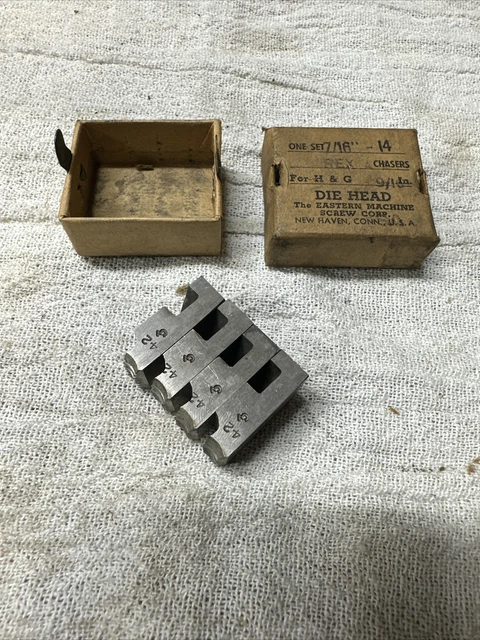 7/16-14 Thread Chasers for H&G 9/16" Threading Die Head Eastern Machine Screw