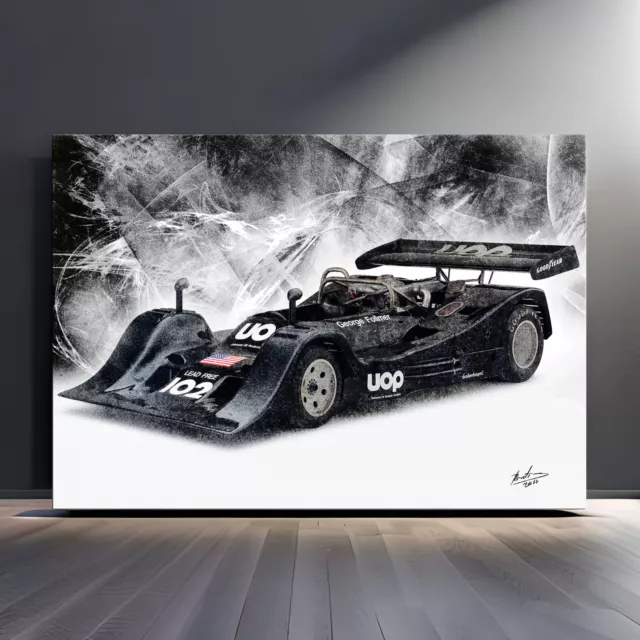 Leinwan Bild Auto Shadow Dn4 Le Mans 1974 Wandbild XXL Abstrakt Modern Kunst 885