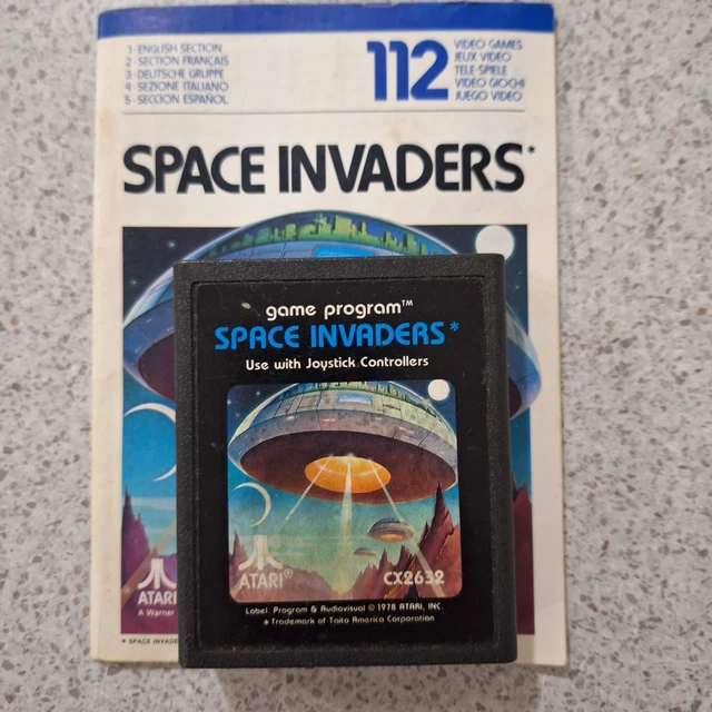 ATARI SPACE INVADERS* CX2632 SPACE INVADERS - Vintage Atari 2600
