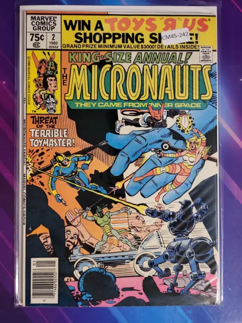 Micronauts Annual #2 Vol. 1 Mid Grade Newsstand Marvel Annual Book Cm45-242