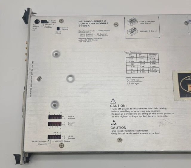 Modulo di comando HP Agilent E1406A 3