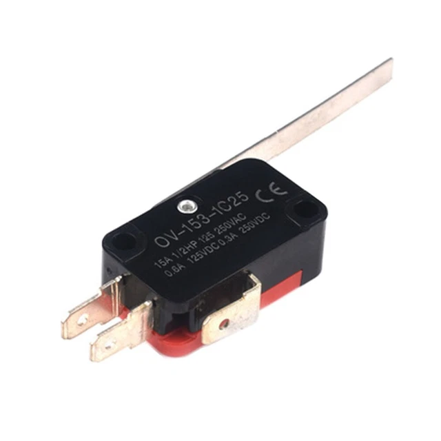 10pcs OV-153-1C25 Limit Switch Long Straight Hinge Lever Type SPDT Micro Switch