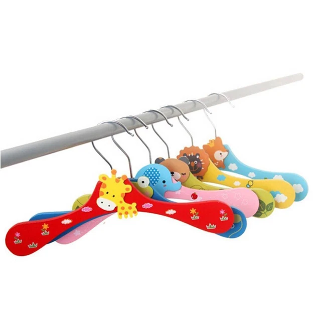 10 piezas perchas de madera percha para habitación infantil armario maderas