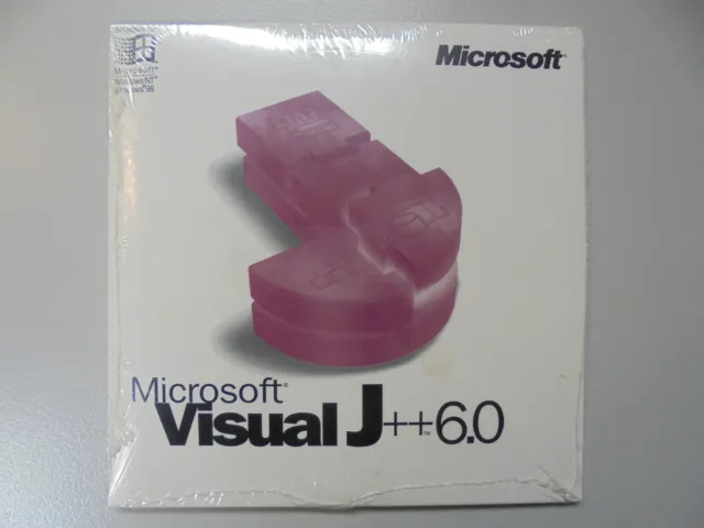 Microsoft Visual J++ 6.0 CD-ROM , retro, 1998, orig. verpackt, ungeöffnet