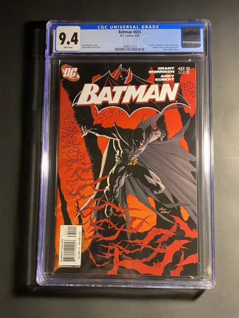 Batman #655 CGC 9.4 (2006 DC Comics) 🔑 1st Cameo App of Damian Wayne