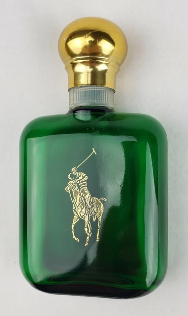 Vintage 1978 Ralph Lauren POLO Green Bottle 4 oz Size Spray Cologne USA EMPTY