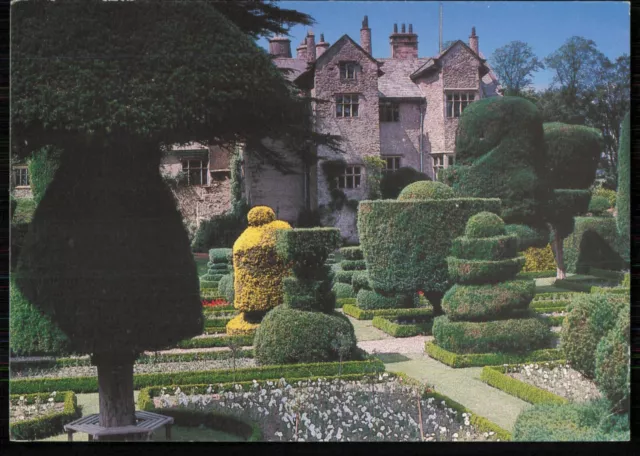 The House From The Topiary Garden, Levens Hall Kendal Cumbria Postcard