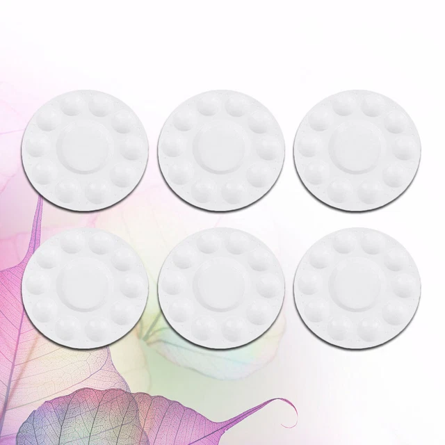15 PIEZAS Bandeja de acuarela Placa de Color Redonda Arte Paletas de Pintura