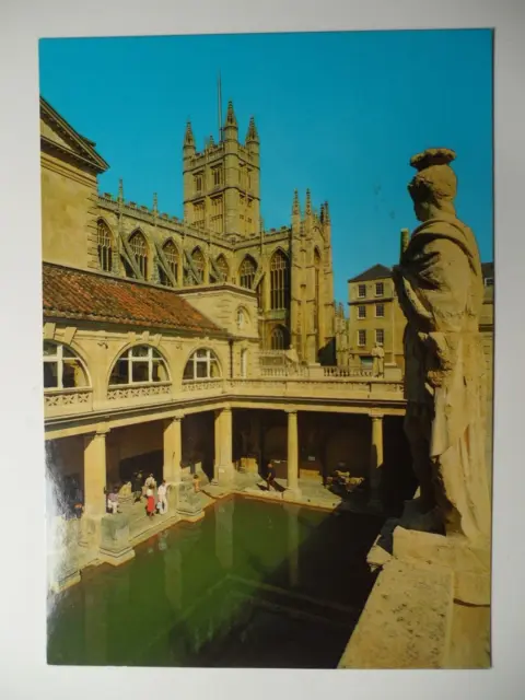Stampmart : England Gb Uk Great Roman Bath And Bath Abbey Unused Postcard