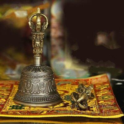Five Shares Phurpa Dorje Phurba Bell bronze Singing Bowl Temple Bell H6.1" #0231