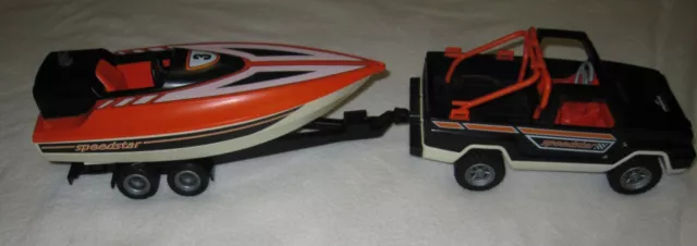 Playmobil jeep cheap and boat