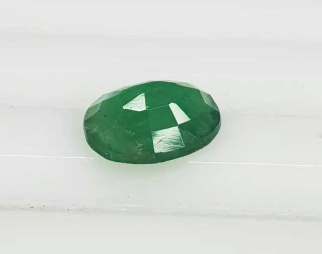 1.65 Ct Natural Zambia Mine Emerald Oval Cut Rich Green Untreated Gemstone