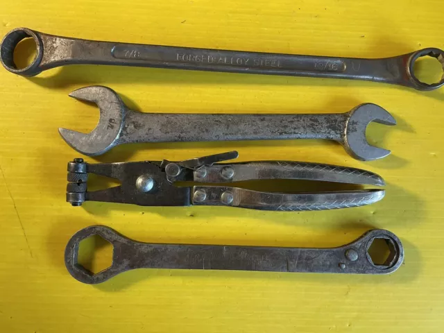 Craftsman 94770 Pliers-Ratchet Brake Tool-3/4/7/7-13/16/7/8 Wrenchs Usa Lot 45