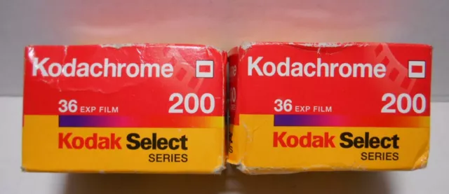 2 Single Rolls Kodakchrome Kodak Select 200 Color Slides Exp. 9-2001