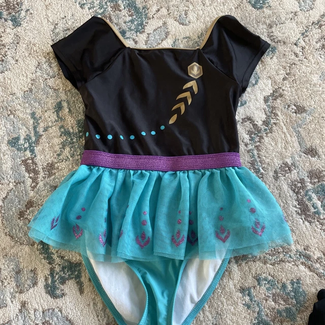DISNEY GIRLS 10 Frozen Anna Swimsuit One Piece Tutu 29.00 PicClick