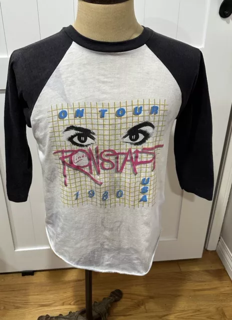 Vintage 1980 Linda Ronstadt Concert Tour Raglan 3/4 Sleeve Shirt Adult S/M