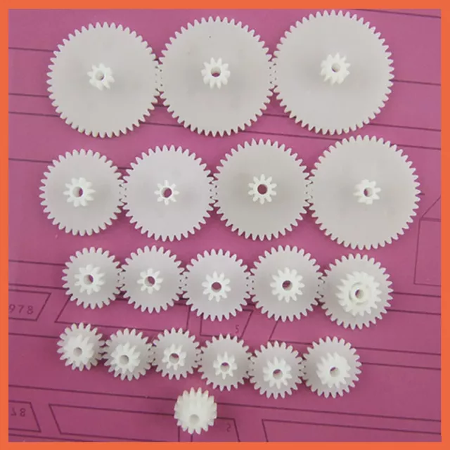 Plastic Crown Gear Sector Gear Module 0.5 Mod Worm Gears for Toy Car Robot DIY