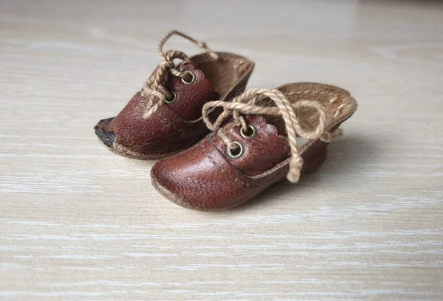 Chaussures anciennes cuir poupée ancienne Jumeau Gaultier Steiner 2