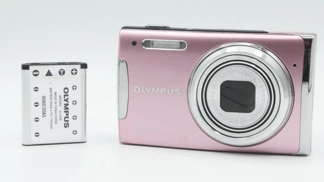 OLYMPUS Μ 1060 Pink Compact Digital Camera Tested Working Seller