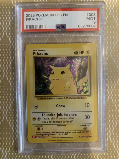 Pokemon Card PSA 9 Pikachu Classic Collection Holo  CLC 008/034 2023 B3