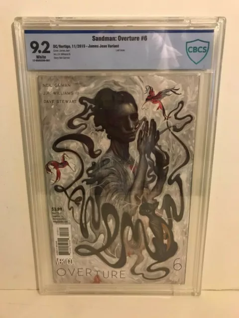 Sandman Overture #6 CBCS 9.2 James Jean Variant Low Print Morpheus Neil Gaiman