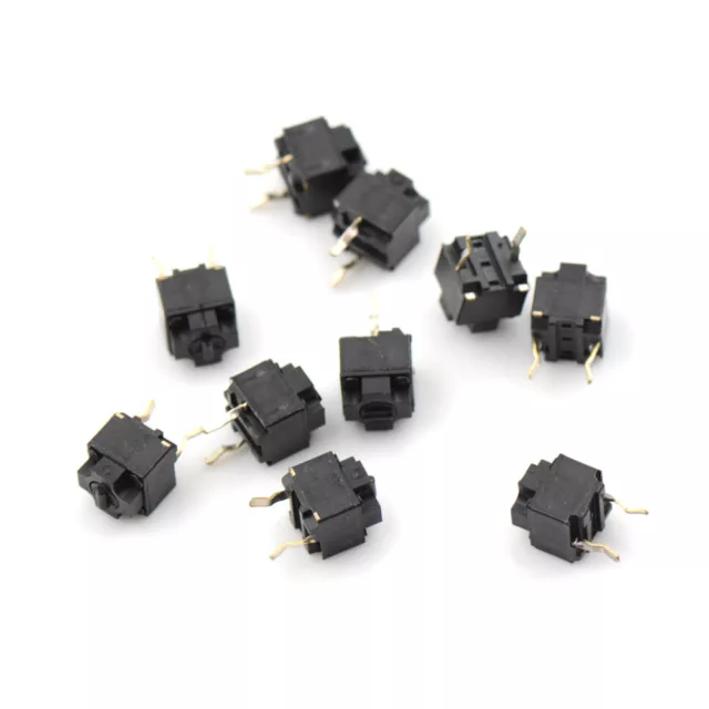 10PCS Original Mouse Square Micro Switch EVQP0E07K Microsoft Black Spots-Z1
