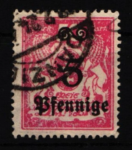 Danzig 181 gestempelt geprüft Infla Berin #IQ363