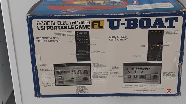 JOUET VINTAGE BANDAI ELECTRONICS 1982 FL U-BOAT EN BOITE Fonctionne 3