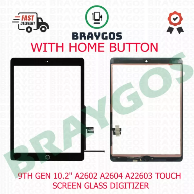 FOR IPAD 9TH Gen 10.2 A2602 A2604 Touch Screen Digitizer With
