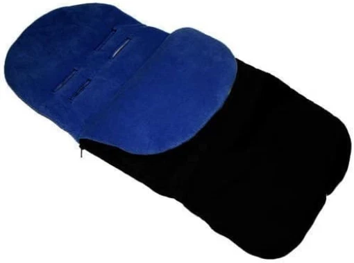 Manguito de pie de ajuste universal con dedos acogedores y todos los accesorios para silla de empuje azul oscuro