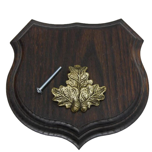 Armas Placa de Jabalí Placa Jabalí Hoja de Roble Portada Pequeño