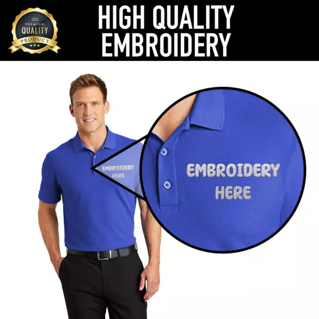 Custom Made Polo: Embroidered Logo Personalized With Precision Stitching Detail