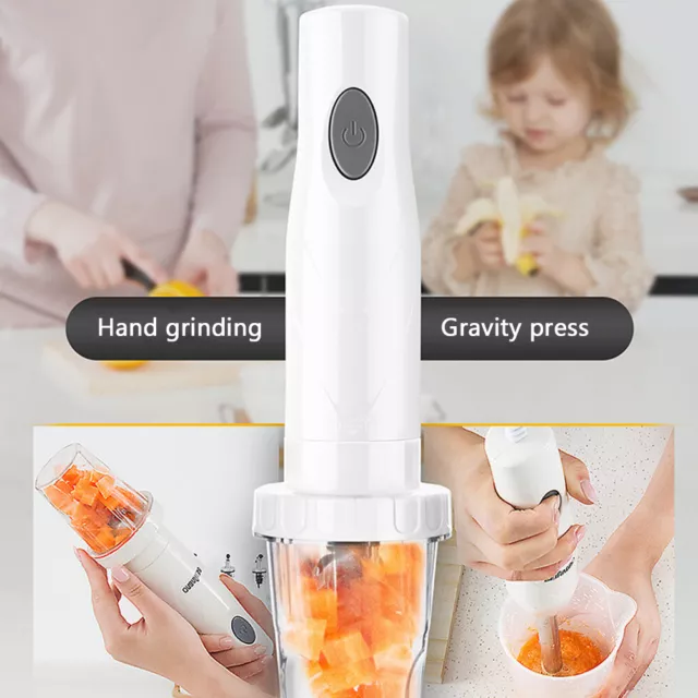 Food Blender 150W With Container Vegetable Handheld Mixer 4 In 1 Multifunctional