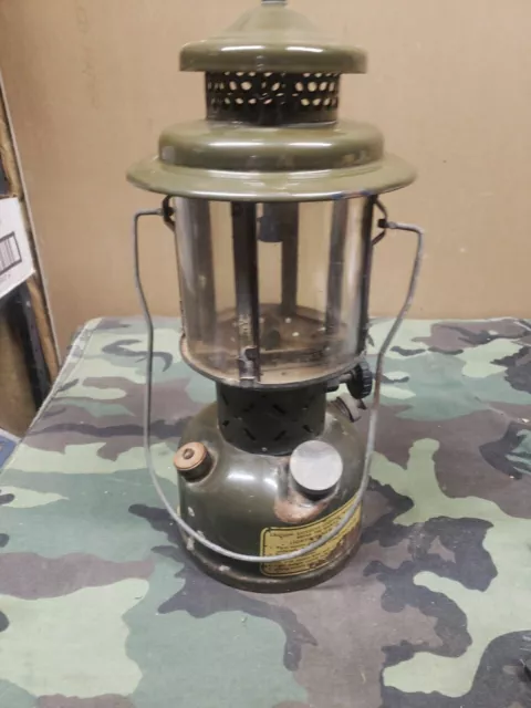 VTG MILITARY COLEMAN US Gas Lantern 1952 Quadrant Globe Made in USA ...