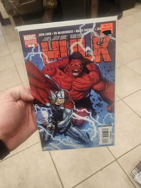 Hulk #5 Variant Loeb McGuinness Red Hulk Marvel Comics 2008