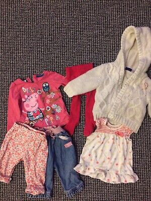 Pretty Bundle Of Girls Clothes, 3-6 Months, Tops, Coat, Trousers, Peppa Pig