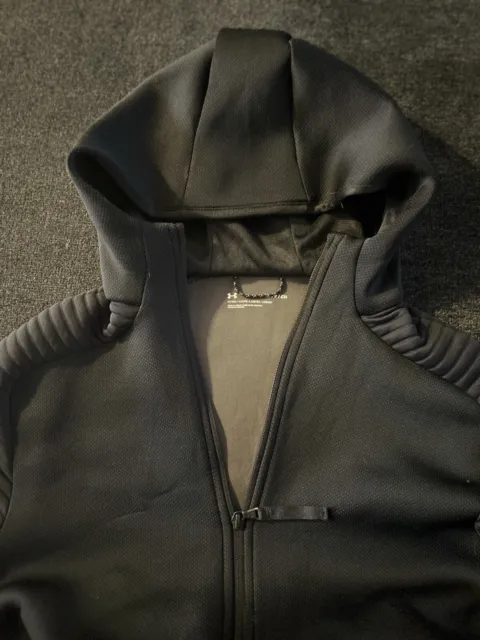 Under Armour Hoodie Adult Size Small SBlack Hooded Full Zip Sweatshirt