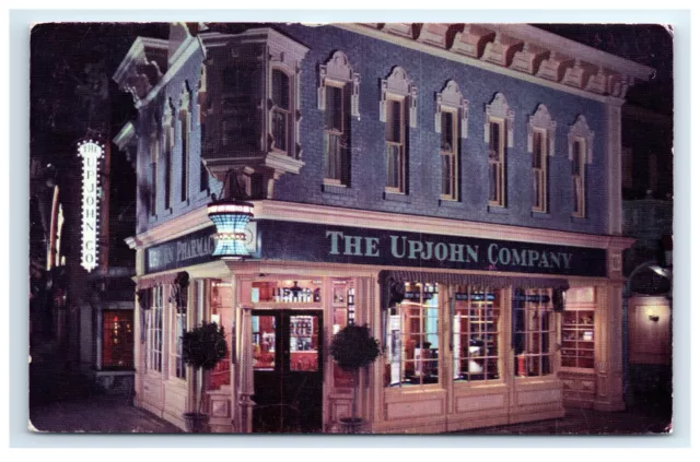 Postcard Disneyland Upjohn Company Drugstore, CA Victorian C14