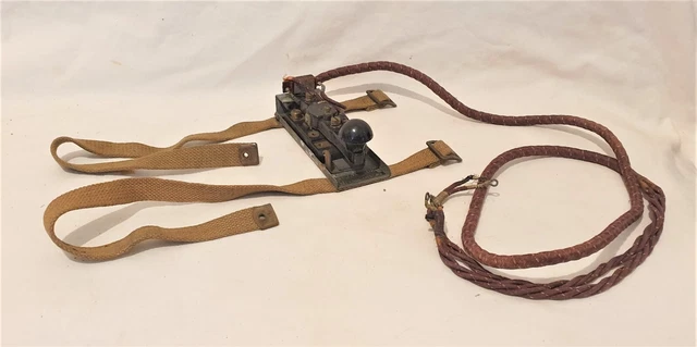 Ww2 Key Rack ORIGINAL WW2 BRITISH Army Wireless Set WS18 Morse Code Key & Plug ...