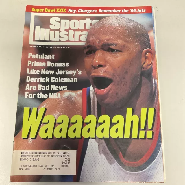 January 30, 1995 Derrick Coleman New Jersey Nets Sports Illustrated