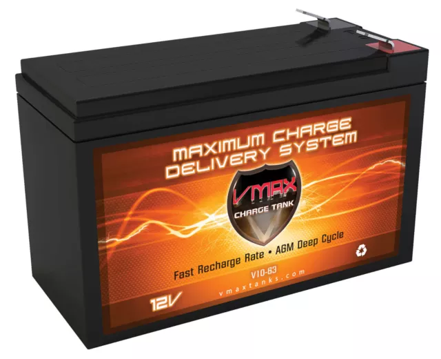 VMAX V10-63 10Ah 12V APC Back-UPS ES BE725BB UPS Battery : Replacement